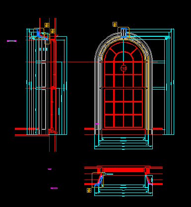 flared / splayed paneled opening